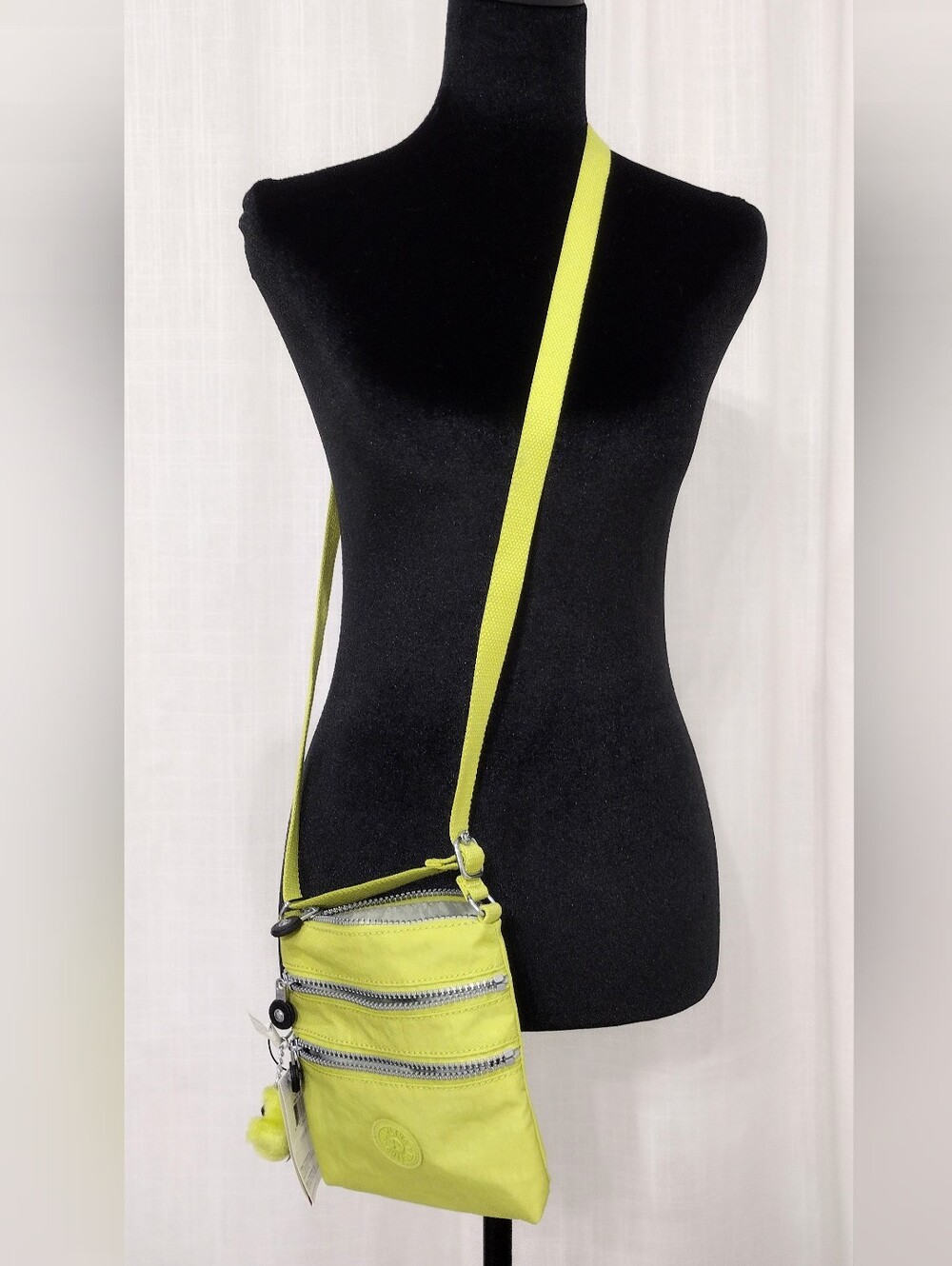 Neon Lime Crossbody Pouch - Lightweight Everyday Bag